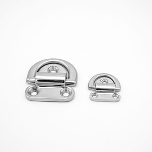 Anneau de fixation en acier inoxydable 316 en forme de D, œillet de fixation pliable hautement poli pour bateau, navire et camion - Product Image 1
