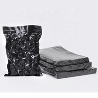 Petits sacs sous vide personnalisés noirs en PE/Nylon+PE gaufrés, qualité alimentaire, préservant la fraîcheur, anti-humidité, prêts pour le congélateur