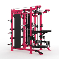 Support commercial tout de puissance dans une machine multifonctionnelle de Smith avec de petits attachements