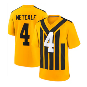 Jersey Sepak Bola Pendek Bordir Baru Pittsburgh 97 Cameron Heyward 4 DK Metcalf 8 Aaron Rodgers 90 T.J. Pakaian Sepak Bola Amerika - Product Image 2