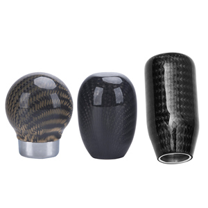 หัวเกียร์คาร์บอนไฟเบอร์สำหรับรถยนต์  แบบปรับแต่งได้ ใช้ได้กับรถทั่วไป - Product Image 5