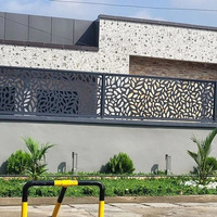 Ecrans décoratifs en aluminium personnalisés pour l'extérieur Ecran en métal découpé au laser en acier pour l'extérieur Rampe de découpe laser pour balcon