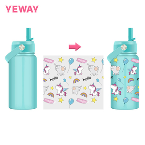 Yeway Borraccia Acciaio Inox 12oz 18oz Borraccia <b>Kids</b> Stainless Steel <b>Water</b> <b>Bottle</b> with Straw Custom <b>Water</b> <b>Bottles</b> with3D Logos - Product Image 3
