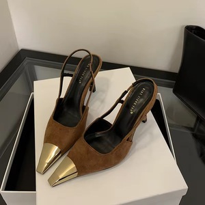 Sandalias de Tacón Alto con Correa en el Tobillo y Punta Cuadrada para Mujeres Maduras 2025 - Tendencia de Moda con Tacón Ultra Alto para Primavera - Product Image 4