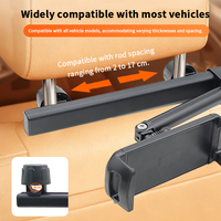 Support de tablette et de téléphone pour appuie-tête de voiture rétractable 3 en 1, 360° °   Support pliable pour siège arrière de voiture pour iPad de 4,7 à 12,9 pouces, approvisionnement en gros OEM pour flotte