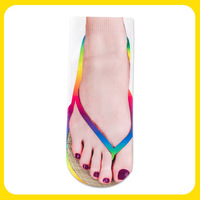 WUYANG FACTORY Offre Spéciale baskets chaussettes filles drôle impression 3D drôle Nail Art pur coton drôle chaussettes