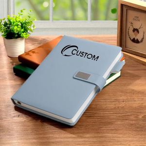 A3 Personalized Spiral Bound Leather Address Book with <b>Magnetic</b> Closure 80 <b>Sheets</b> Promotional Use AF - Product Image 4