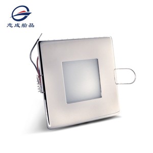 Lámpara de Techo LED Empotrada de Acero Inoxidable 316, IP65 Impermeable, Luz Blanca Fría, Cubierta de Plástico - Product Image 3