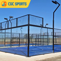 Système de terrain de padel panoramique professionnel pour extérieur et intérieur, fabrication directe d'usine OEM ODM
