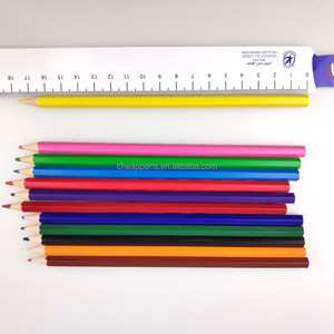 12/18/24pcs <b>Colored</b> Set Round/hexagon/triangle Available Color <b>Pencil</b> - Product Image 3