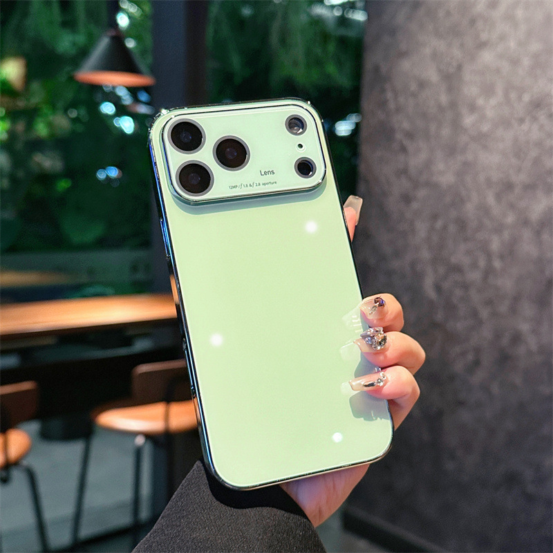 กระจกชุบแก้วผลึกน้ำแข็ง-เปลือกเดี่ยวสีเขียว