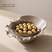 Assiette à fruits en céramique Omaysn, assiettes en forme de fruits en céramique, assiettes en porcelaine, assiette à fruits en céramique multicolore émaillée, artisanale