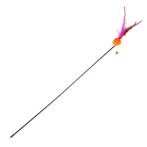 Wholesale Interactive Toy Cat Teaser <b>Stick</b> Toy Cat Playing Cat Rod Multicolor Feather Bell Plush <b>Ball</b> - Product Image 5