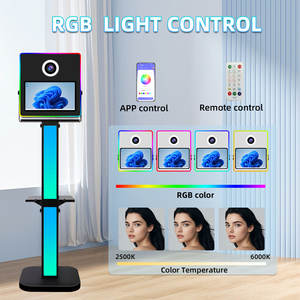 Cabina de Fotos Vintage con Pantalla Táctil de 15.6 Pulgadas, Cámara para Selfies y Software Gratuito, Carcasa para Cabina de Fotos DSLR - Product Image 4