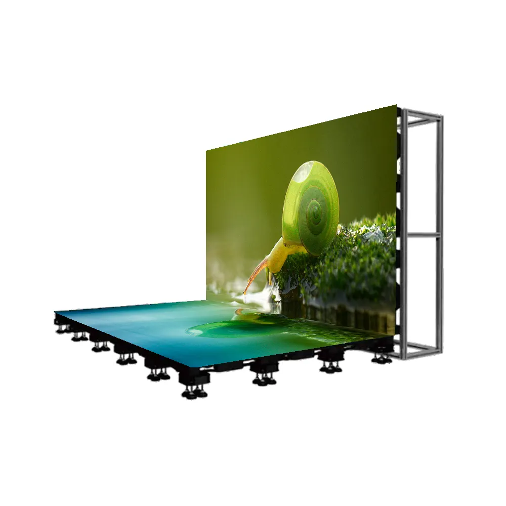 Parlama önleyici ip65 dans 3D video kapalı P6.25 etkileşimli zemin kiremit led ekran üreticileri