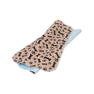 Nouvelle <span class=keywords><strong>couche</strong></span> absorbante réutilisable pour animaux de compagnie, <span class=keywords><strong>lavable</strong></span>, pour chien et chat, tapis de couchage, absorbant rapidement, motifs d'<span class=keywords><strong>os</strong></span> et de pattes pour le sol de la maison - Product Image 3