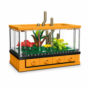 Ensemble de blocs de construction de terrarium pour tortues, jouet de construction STEM, briques éducatives à monter soi-même, kit de modèle d'habitat animal, cadeau pour enfants - Product Image 1