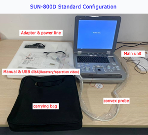Échographe vétérinaire professionnel Echo 15 pouces BW, scanner 3D pour <span class=keywords><strong>animaux</strong></span> - Product Image 5