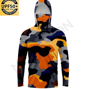 Customized Upf50+ UV protection Moisture Wicking Long Sleeve <b>Sunscreen</b> Shirt High Performance Camouflage Fishing Shirt - Product Image 6