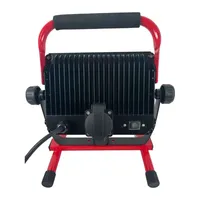 Projecteur LED industriel portable pour chantier 100W 10000lm Luminosité IP54 Étanche 5000K Lumière du jour Aluminium Trépied Dimmable