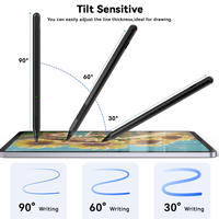 Stylet métallique Uogic Mpp 4096 de haute qualité, attraction magnétique, pointe remplaçable, détection de pression, charge de type C pour Microsoft
