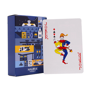 <span class=keywords><strong>Cartes</strong></span> à jouer noires personnalisées avec logo, 100% PVC plastique, imperméables, de luxe, imprimées en usine, échantillon gratuit - Product Image 4