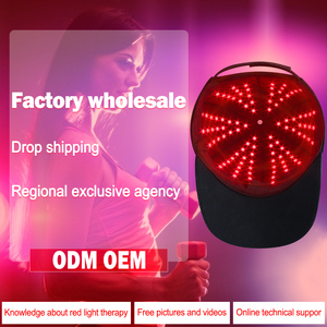 Dropshipping 330 adet led ışık terapisi şapka 660nm 850nm ayarlanabilir fermuar kırmızı ışık tedavisi kap