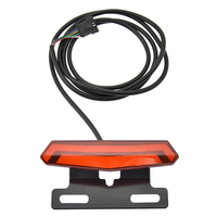 Kit d'éclairage avant et arrière pour vélo électrique 24-48V, avec klaxon et phare, interrupteur, économie d'énergie, installation facile, accessoires pour trottinette électrique