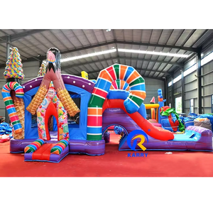 Vente en gros Bonbonnière de qualité commerciale Videur gonflable Jumping Bouncy Castle Combo Maison gonflable géante pour fille - Product Image 6