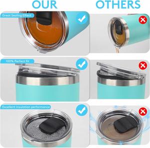For Yeti 20oz Tumbler 10/24oz Mug 25oz <b>Straw</b> Mug Replacement <b>Cup</b> Rubber Seal Ring Gasket Leak-proof O Ring Compatible Household - Product Image 2