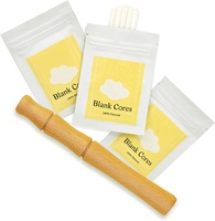 Bâton inhalateur pour arrêter de fumer, diffuseur personnel en bois pour huiles essentielles avec 5 paquets de mèches en coton vierges