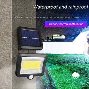Foco <span class=keywords><strong>de</strong></span> calle con energía Solar, lámpara <span class=keywords><strong>de</strong></span> pared <span class=keywords><strong>de</strong></span> inundación, jardín al aire libre, seguridad nocturna, 100 LED COB, Sensor <span class=keywords><strong>de</strong></span> movimiento, luz Solar <span class=keywords><strong>para</strong></span> el hogar - Product Image 4