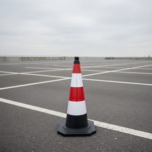 Cône de signalisation routière standard à haute intensité, réfléchissant prismatique, à combustion continue, en matériau PE - Product Image 3