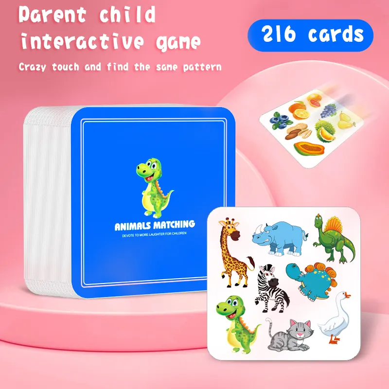 Wholesale Children Educational Cognitive Printing Learning Game Card Find It Out Board Game