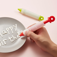 Pena Nozzle Silikon Modern Ramah Lingkungan untuk Dekorasi Kue DIY Multi-warna, Selai, Sirup, Krim, Pastry, Icing, Piping, Kue Kering, Roti, dan Pembuatan Kue