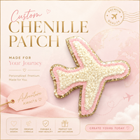 Patchs en tissu tendance 8 cm, brodés 3D en chenille, colorés, à motifs croisés, pour femmes et hommes, thermocollants et à coudre, pour sweat-shirts, chapeaux, toile, PVC
