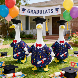 MSYO Disfraz de <span class=keywords><strong>Ganso</strong></span> para Porche con Temática de Graduación, con Birrete de Graduación, para Decoración de Jardín y Porche en la Temporada de Graduación - Product Image 2