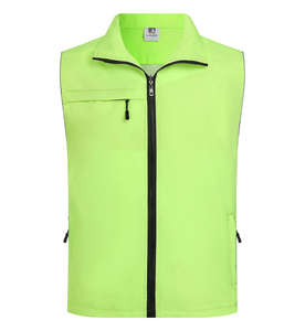 <span class=keywords><strong>Chaleco</strong></span> Cargo Unisex Casual con Diseño de <span class=keywords><strong>Rombos</strong></span>, Tres Bolsillos, Cierre de Cremallera, Secado Rápido, Resistente, para Verano, Aire Libre, Trabajo y Uso Diario - Product Image 5