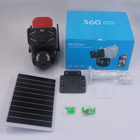 Lente Dual 3 pantallas 6MP cámara de red de seguridad al aire libre panorámica de alta definición CCTV WIFI Solar 4G cámara de tarjeta Sim
