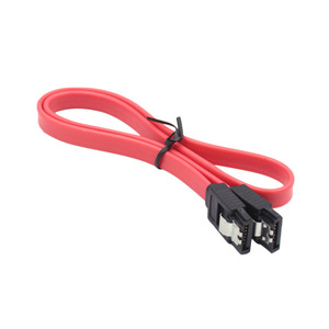 Sata Data <b>Cable</b> 2.0 Solid State Drive Serial Connection <b>Cable</b> Double Straight Head Red Copper Clad Steel Wire - Product Image 2