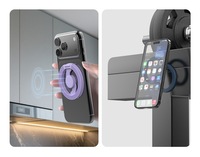 360 °   Cincin Magnetik Multi-warna Putar, Pegangan Ponsel, Penyangga, dan Fidget Spinner untuk iPhone 15 16 17 18
