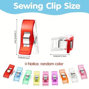 100 Pièces Clips en Plastique Multifonctionnels Type Boîte Accessoires de Couture Option Logo Personnalisé pour Outils de Quilting Couleurs Variées - Product Image 2