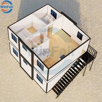 WinFair Prefabricated-Finland-House Maison à 2 étages et 4 chambres à coucher Maison duplex préfabriquée de luxe modulaire en conteneur Maisons