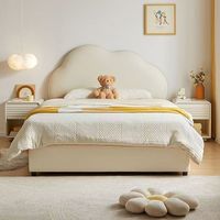 Ensemble de mobilier de chambre d'hôtel moderne de luxe 2026, ensemble de chambre à coucher moderne, ensemble de lit en cuir pour enfants