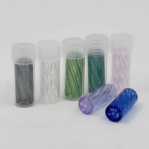 Embouts en verre en spirale pour tubes, diamètre 7-12*30mm, embout droit pour tube à cigarettes, accessoires pour papier à rouler, supporte le logo personnalisé - Product Image 5