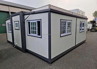 Maison conteneur extensible de 20 pieds et 40 pieds avec salle de bain et cuisine, maison préfabriquée de luxe en conteneur maritime