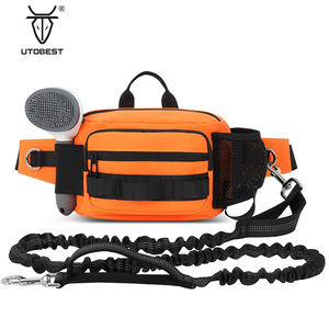 Orta kapasiteli elastik bel köpek yürüyüş çantası sınır ötesi açık spor şartları fermuar kapatma patlamaya dayanıklı köpek zinciri - Product Image 6