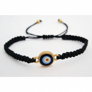 Pulsera y brazalete de moda de ojo malvado de macramé accesorio elegante - Product Image 2