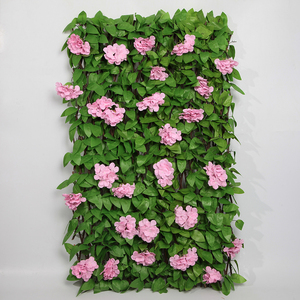 Gran oferta, plástico decorativo extensible, pantalla de hoja de sauce <span class=keywords><strong>Artificial</strong></span>, enrejado, valla <span class=keywords><strong>Artificial</strong></span> tipo hierba para paisaje - Product Image 2