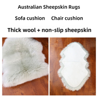 Échantillon de tapis en peau de mouton personnalisé en gros, laine d'agneau d'Australie, fourrure animale, fabricant de peau de mouton véritable